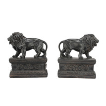 A&amp;B Home Black Royal Lion Bookends Set Of 2, 12 By 3 By 6-Inch - £40.55 GBP