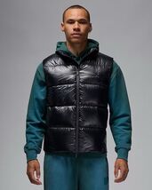 Air Jordan Flight Therma-Fit Vest Gilet Down Fill Black FV7273-010 Men’s... - $139.99