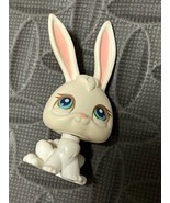 Littlest Pet Shop LPS #3 White bunny rabbit 2004 Long Ears Eyelashes Mag... - $12.23