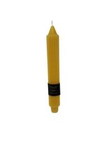 Root Grecian Collenettes Dinner Stick Candle Yellow Taper Base Single One Candle - £7.14 GBP