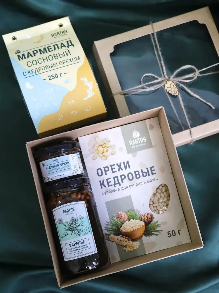 4in1 Sweet Siberian Gift Box with Pine Cone Jam, Marmalade &amp; Cedar Nuts - $112.99