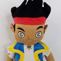 Disney Plush Jake The Neverland Pirates 20&quot; No Sword Stuffed Doll Toy Cartoon - £11.83 GBP