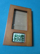 &quot;Rare Woods&quot; Wooden Frame With Ceramic Insert 9 X 5 1/2&quot; Hand Made - £42.52 GBP