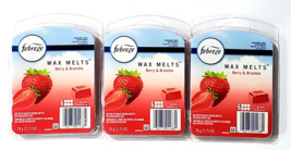 3 Packs Febreze Wax Melts Berry &amp; Bramble 2.75 Oz Eliminates Odors - £20.44 GBP