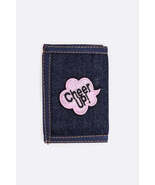 Cheer Up Iconic Patch Denim Wallet - $182.33 MXN