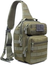 Tactical Sling Bag Pack Military Rover Shoulder Sling Backpack Molle Ass... - £24.99 GBP