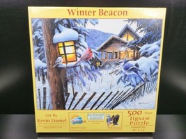 Winter Beacon Kevin Daniel Art 500 Pc Jigsaw Puzzle SunsOut Birds Scene ... - $24.74
