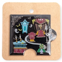 Haunted Mansion Disney Loungefly Pin: Organ and Suit of Arms Puzzle Piece - £15.58 GBP
