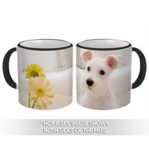 Schnauzer Flowers : Gift Mug Dog Pet Puppy Animal Cute - £12.67 GBP