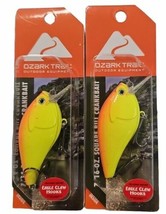 Lot of 2 Ozark Trail-7/16 Ounce Square Bill Crankbait Fishing Lure  - $12.86