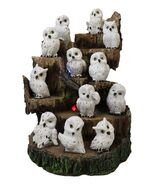 Forest Tree Steppes LED Display Stand With 12 Mini Snow White Owls Figur... - €85,79 EUR