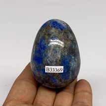 149.9g, 2.2&quot;x1.7&quot;, Natural Lapis Lazuli Egg Polished, Clearance, B33369 - £23.34 GBP