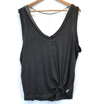 Free People Movement Womens M Henry Tank Top Black Gray Activewear Summer - £14.62 GBP