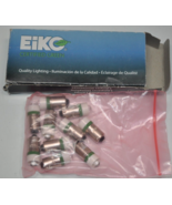 NEW  BOX OF 10  EiKO LED-24-BA9S-G 24V AC/DC MINIATURE LAMPS - GREEN - $49.49