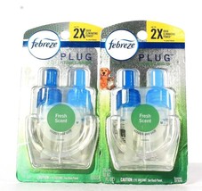 2 Count Febreze Plug 0.87 Oz Pet Odor Eliminator Fresh Scent Scent Oil R... - £26.37 GBP