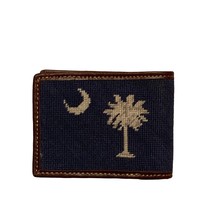 Canvas &amp; Faux Leather Wallet, Needlegolf ~ South Carolina Flag - $29.97 CAD