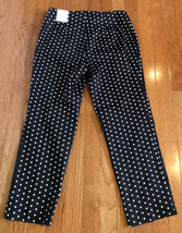 Chico&#39;s The Ultimate Fit Crop Brown Cream polka dot Cropped Pants SIZE 0... - £15.48 GBP
