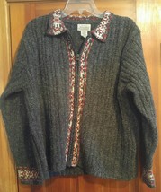 000 Vintage St. John&#39;s Bay Large Sweater Zip Front Men&#39;s - £8.00 GBP