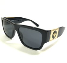 Versace Sunglasses MOD.4406 GB1/87 Polished Black Gold Oversized Black L... - £89.40 GBP