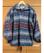 Vintage 90s Extra Energy Fleece Womens M Aztec Navajo Pullover Sweatshir... - $19.34