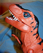 Loose Roaring, Lit Up Eyes T-Rex Dinosaur -12 1/2 inches tall - £10.65 GBP