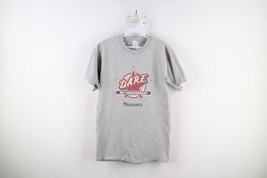 Vintage Streetwear Mens Small Faded DARE 20th Anniversary Graduate T-Shirt Gray - £23.42 GBP