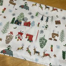 Fiesta Christmas Wonderland Santa Deer Tablecloth 60x82&quot; Holiday Forest ... - €25,49 EUR