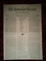 SATURDAY REVIEW August 9 1930 J. B. Priestley Gerald Manley Hopkins H. L. Binsse - £11.25 GBP
