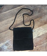 The Sak Black Crochet Small Lined Crossbody Shoulder Bag - $24.61 CAD
