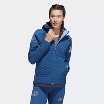 Adidas x Boston Marathon Wmns ZNE Winter Run Jacket - Blue (Unisex) - £55.88 GBP