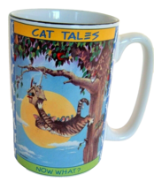 Vtg Coffee Mug 1998 Cat Tales Now What Gary Patterson Creater Smiles Westwood - £10.10 GBP