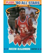 1990-91 Fleer All-Stars #3 Akeem Olajuwon Lot (14) Houston Rockets - £7.76 GBP