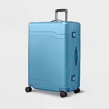 Signature Hardside Trunk Large Checked Spinner Suitcase Blue - Open Story - $233.99