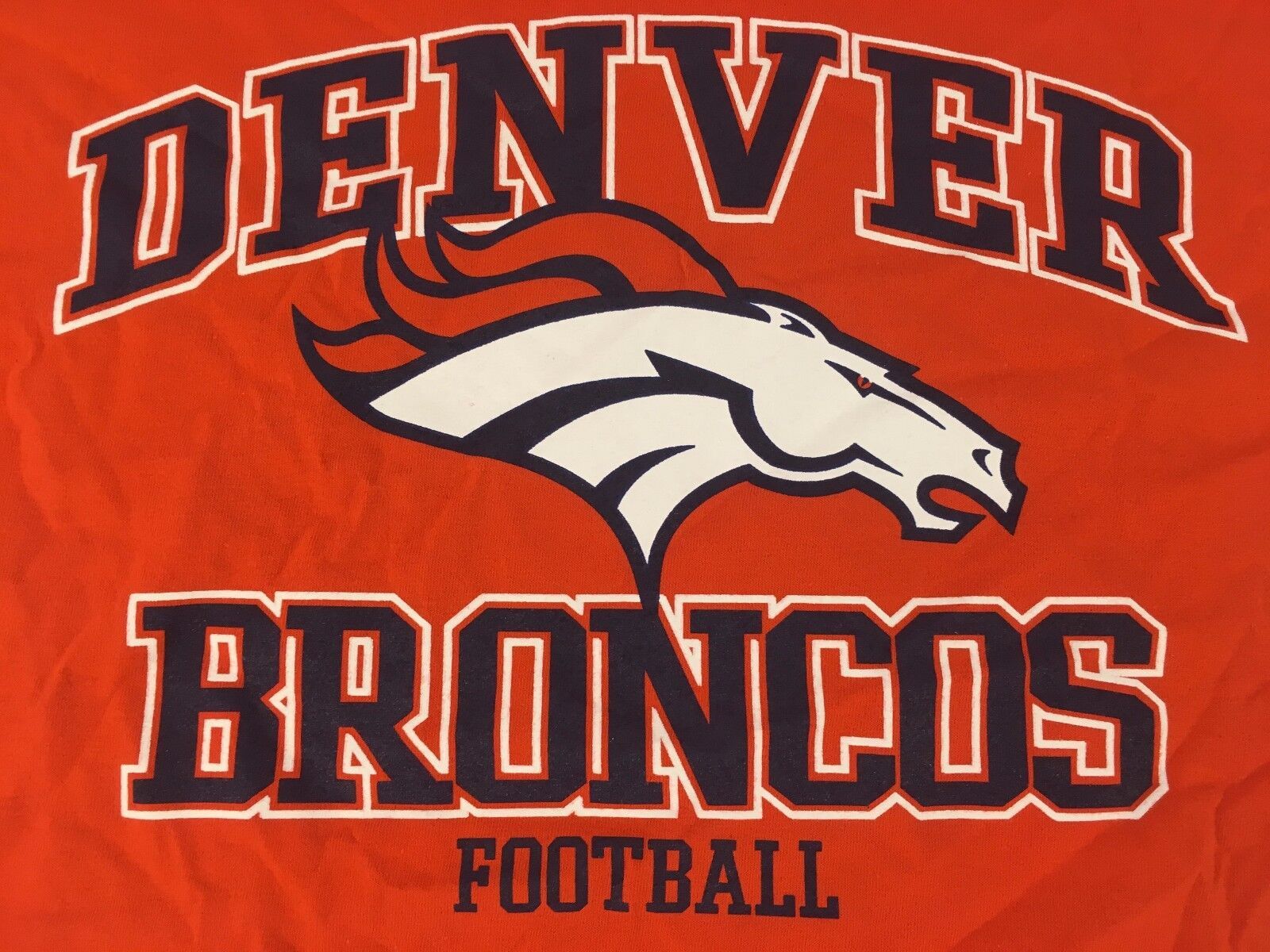 NFL NWT 2024  Denver Broncos SHIRT Official LOGO MENS EXTRA LARGE HOLO TAG XL - $26.09