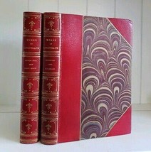 The Prose Works Of Henry Wadsworth Longfellow 2 Vol. Antique 1891 Red Leather [H - £232.28 GBP