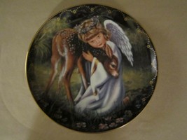  An Angel&#39;s Devotion Collector Plate Donna Brooks Fawn Deer Angel - £23.94 GBP