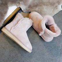 Fashion Genuine Leather Ankle Boots Natural Fur Warm Winter Boots Thick Sheep Wo - £74.67 GBP