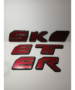 USED FACTORY " SKEETER " Boat Emblems Raised Emblem OEM Red Black Large ... - $70.54