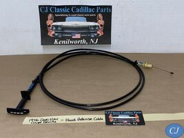 OEM 76 Cadillac Coupe Deville HOOD RELEASE CABLE HANDLE LEVER CONTROL #9... - $296.99