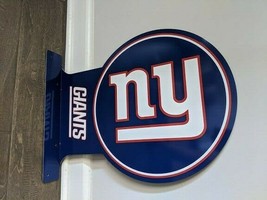 18&quot; Ny New York Giants Football 3d Cutout Usa Steel Plate Side Display Ad Sign - £53.51 GBP