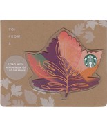 Starbucks 2017 Mini Leaves Purple Collectible Gift Card New No Value - $54.94 MXN