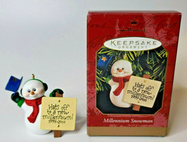 2000 Hallmark Ornament Millennium Snowman 2000-2001 Ed Seale  U119 8059 - £7.98 GBP