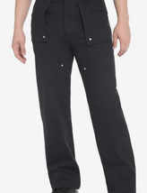 Hot Topic Black Wide Leg Pants Cargo Style Pockets 26 X 32 Unisex Men’s ... - $14.85