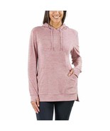 Spyder Brushed Fleece Tunic Length Hoodie PINK Women&#39;s Sz L-XL NWT - $24.92