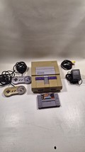 Super Nintendo SNES Console Bundle with Games Tested/Working Vintage Authentic - £76.47 GBP