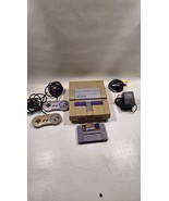 Super Nintendo SNES Console Bundle with Games Tested/Working Vintage Aut... - £73.96 GBP