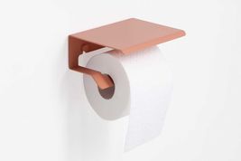 Matte Color Toilet Paper Holder with Lid: Stainless Steel Bath Accessories - €77,81 EUR
