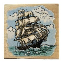 Tall Ship Rubber Stamp Stampendous Q026 Sailing Ocean Boat Vintage 1998 - £9.93 GBP