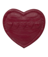 Vtg Burwood Products Small Heart Wall Hanging Plaque 3.5&quot; #2798 Home Int... - £6.38 GBP