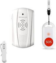 Caregiver Pager Wireless Call Button System Personal Alert Panic Button - $29.47